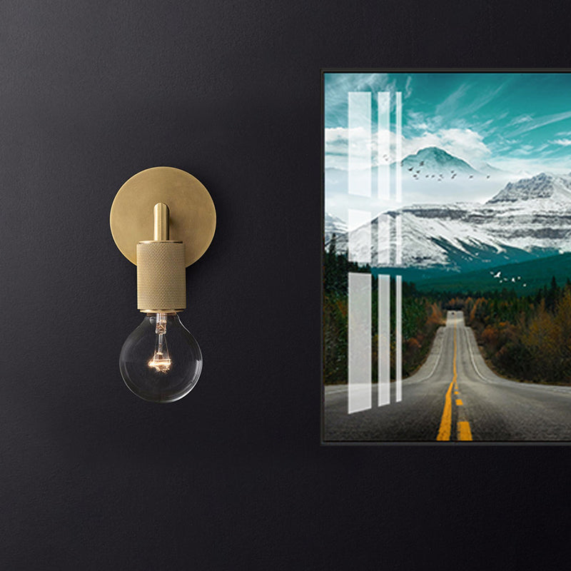 Vegglampe Messing Metall Dobbel Lyspære Vegglampe Luvikno