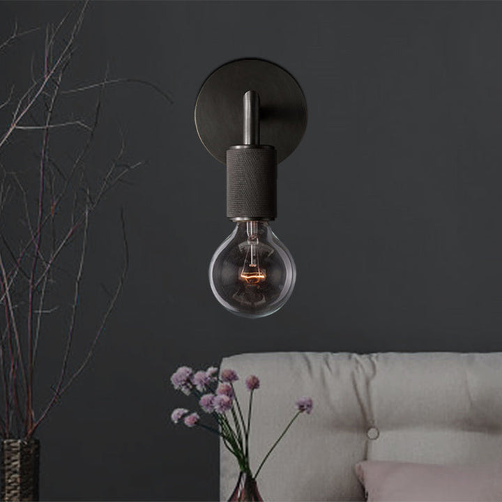 Vegglampe Messing Metall Dobbel Lyspære Vegglampe Luvikno