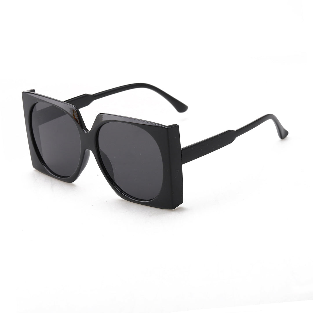 Dame Oversized solbriller i elegant ramme Luvikno