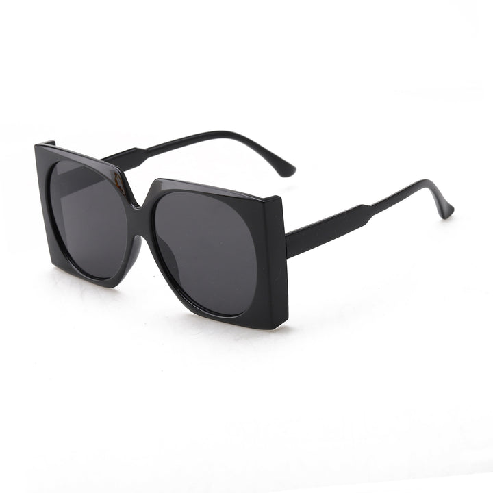 Dame Oversized solbriller i elegant ramme Luvikno