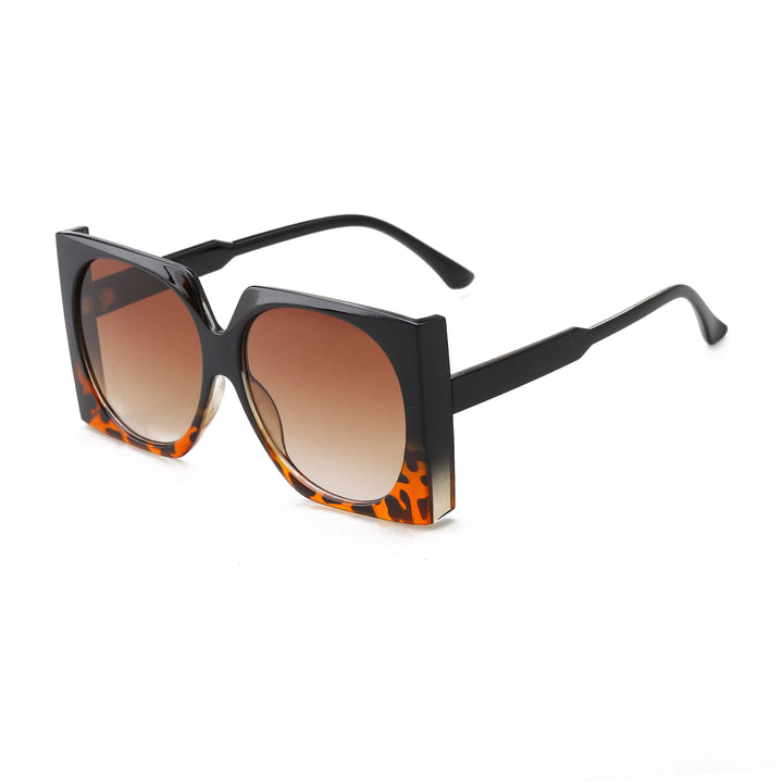 Dame Oversized solbriller i elegant ramme Luvikno