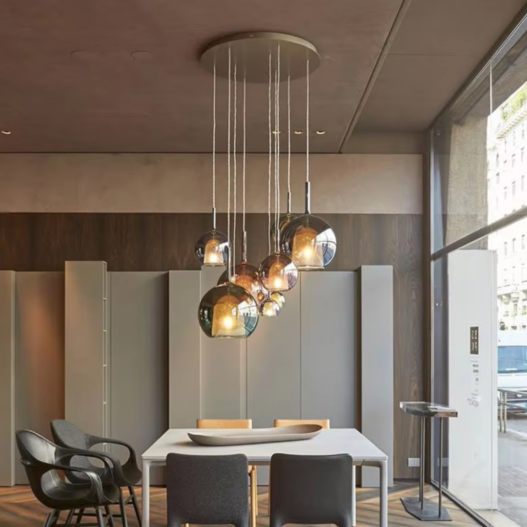 CelestialGlow Light - Moderne Glass Pendellampe | Luvikno