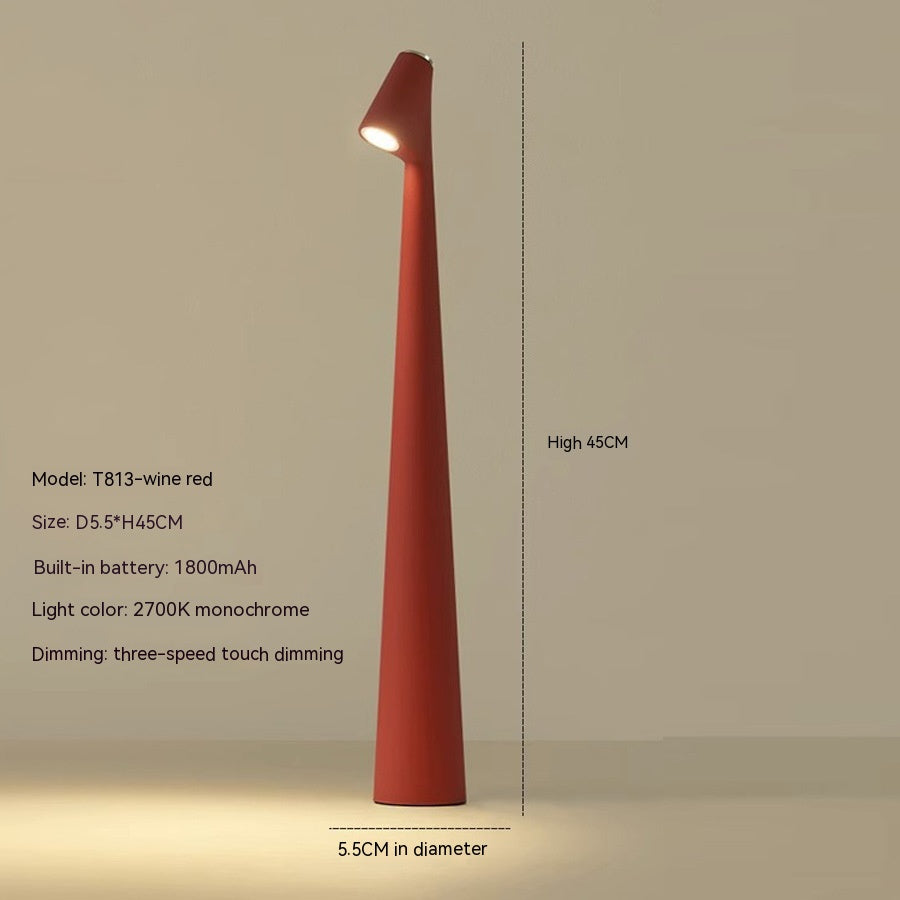Bordlampe Moderne Rød Metall LED Lys Luvikno
