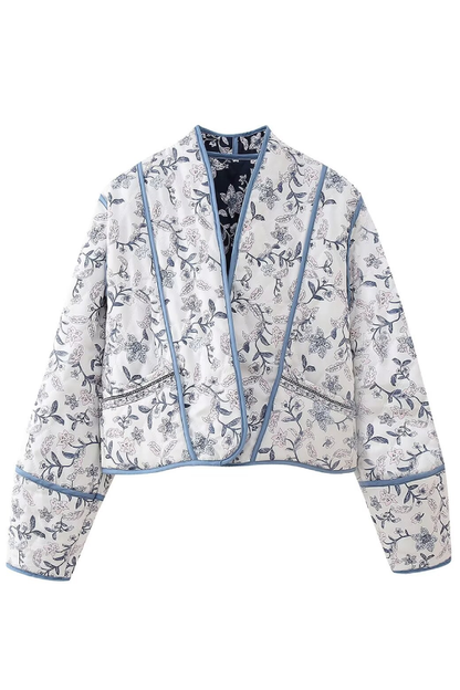 Luvik | Kauluksen käännettävä tilkkutakki lyhennetyssä muodossa