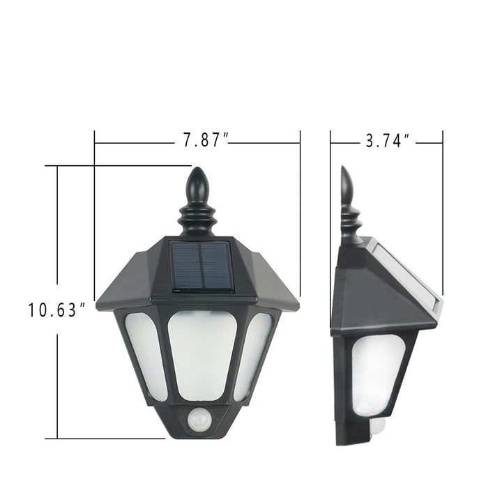Solcelle Vanntett Kreativ Dekorativ LED Utendørs Vegglampe | Luvikno