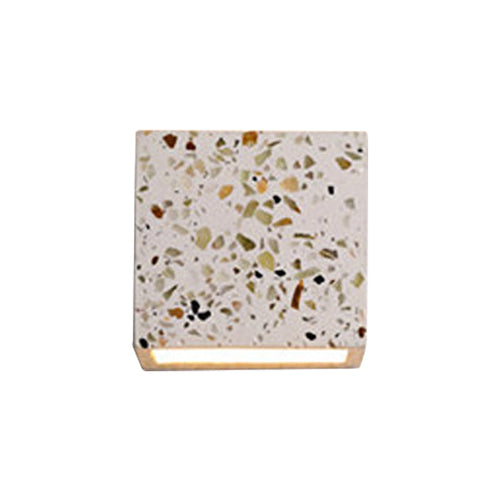 Luvikno | Nordic Style Kubisk Opp Ned Vegglampe Terrazzo 1 Lampe Hotell Veggmontert Lys i Rød/Hvit/Blå