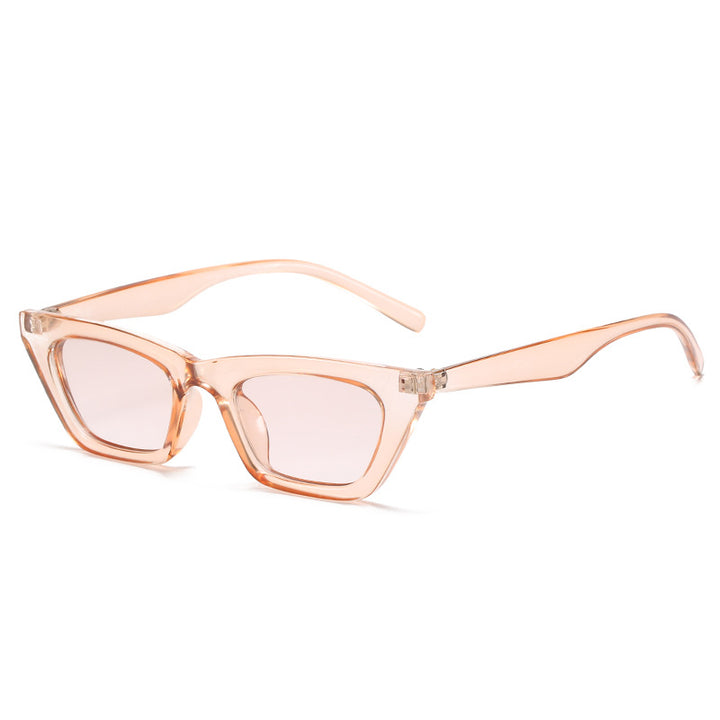 Dame moteriktig geometrisk solbrille i cat-eye stil Luvikno