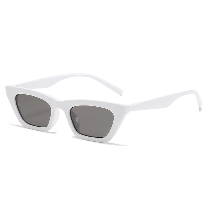 Dame moteriktig geometrisk solbrille i cat-eye stil Luvikno