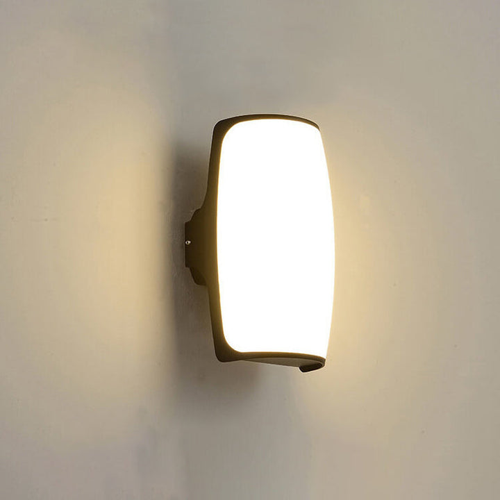 Moderne Kreativ Geometri Aluminium Utendørs Vanntett LED Vegglykt Lampe | Luvikno