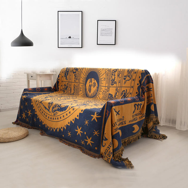 Bohemske strikkede kaster for sofasmykke | Luvikno