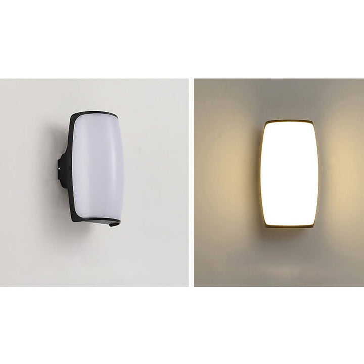 Moderne Kreativ Geometri Aluminium Utendørs Vanntett LED Vegglykt Lampe | Luvikno