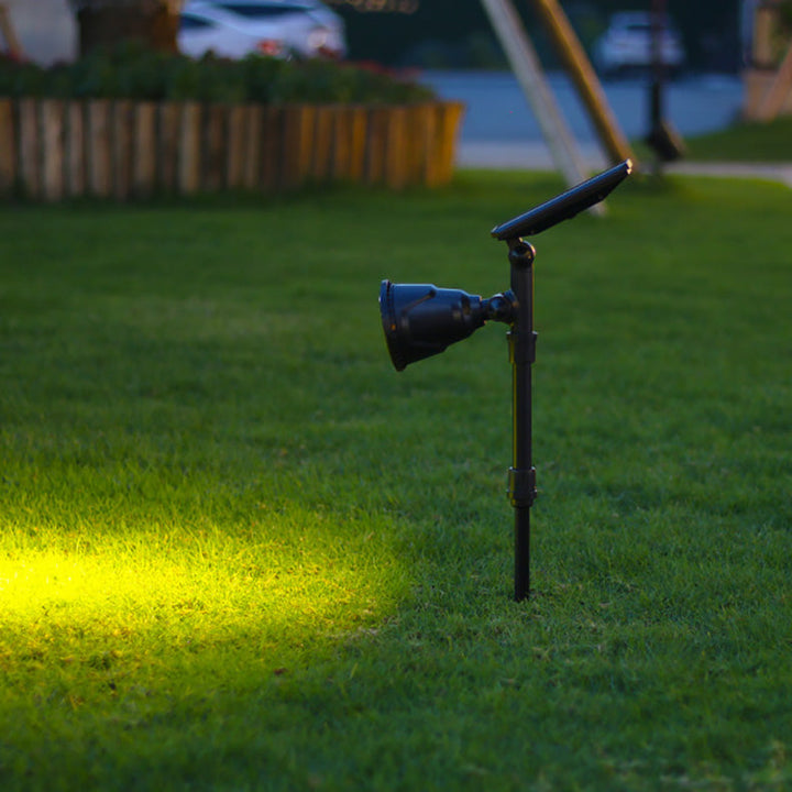 Moderne industriell ABS solvanntett LED spotlight hageinnsettingslys for utendørs patio | Luvikno