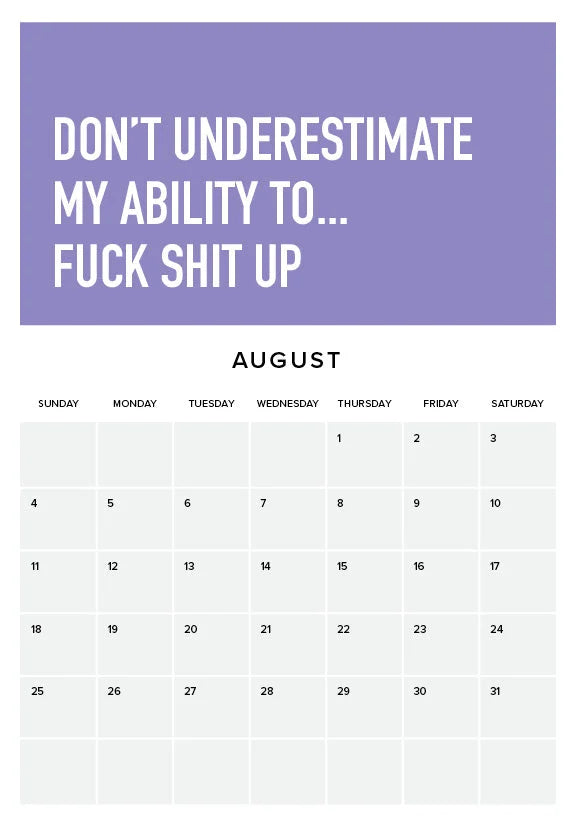 Adulting Is Hard 2024 Veggkalender | Luvikno