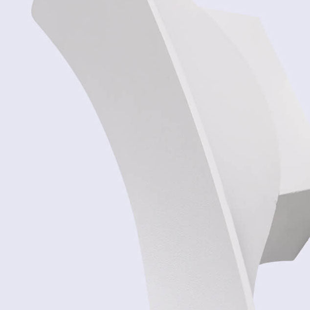 Moderne Enkle Rektangulære Buede LED Utendørs Vanntette Vegglampe | Luvikno
