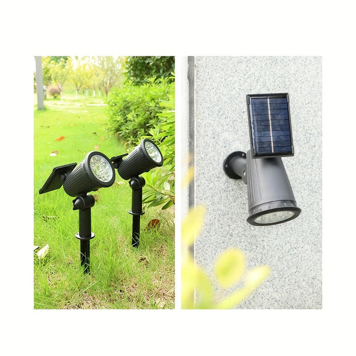 SolarLuxe Spotlight - Bærekraftig 9LED Hagebelysning | Luvikno