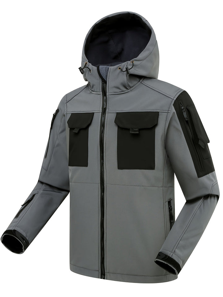 Luvik | Vedenpitävä miesten softshell-takki hupulla