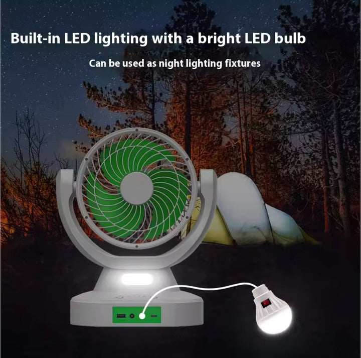 Solarvifte med multifunksjonslys | Luvikno