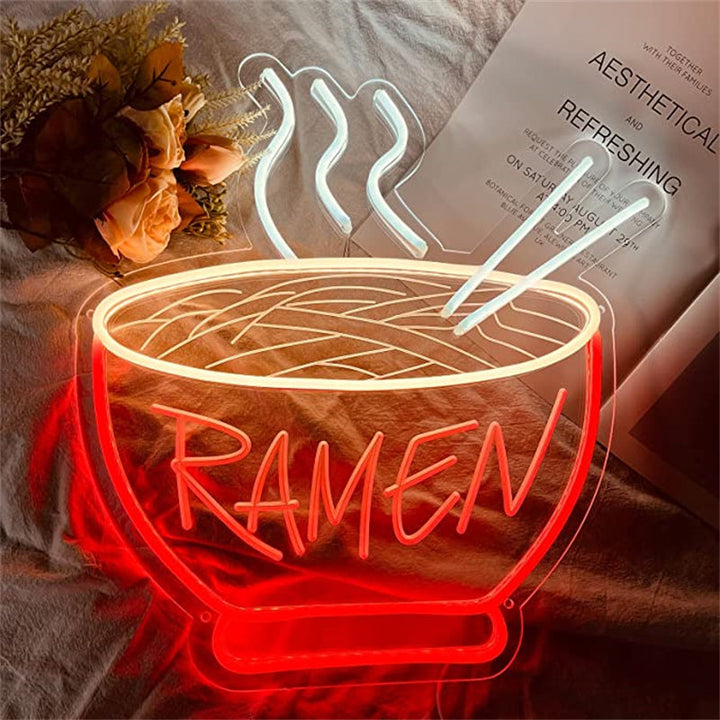 Ramen Neon Lys Skilt Luvikno