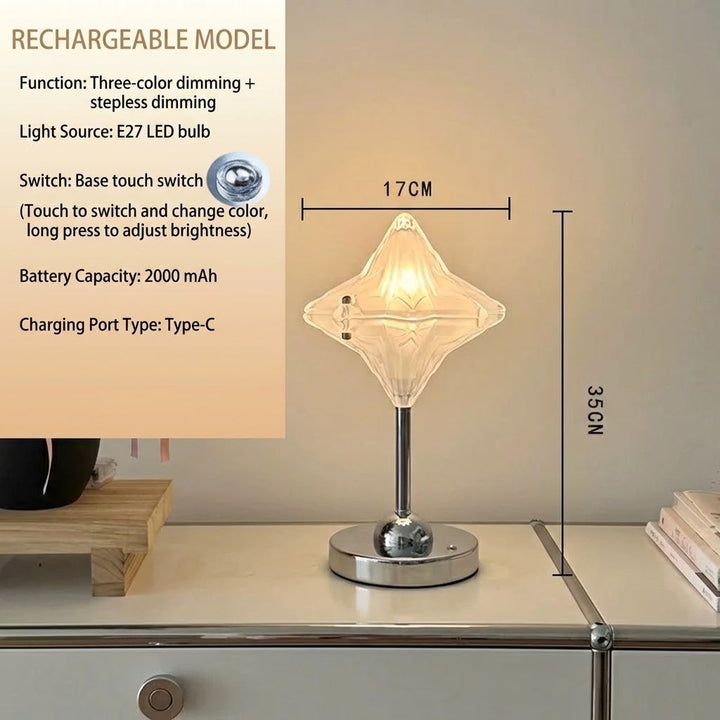Crystal Star Ambient Touch LED Bordlampe | Luvikno