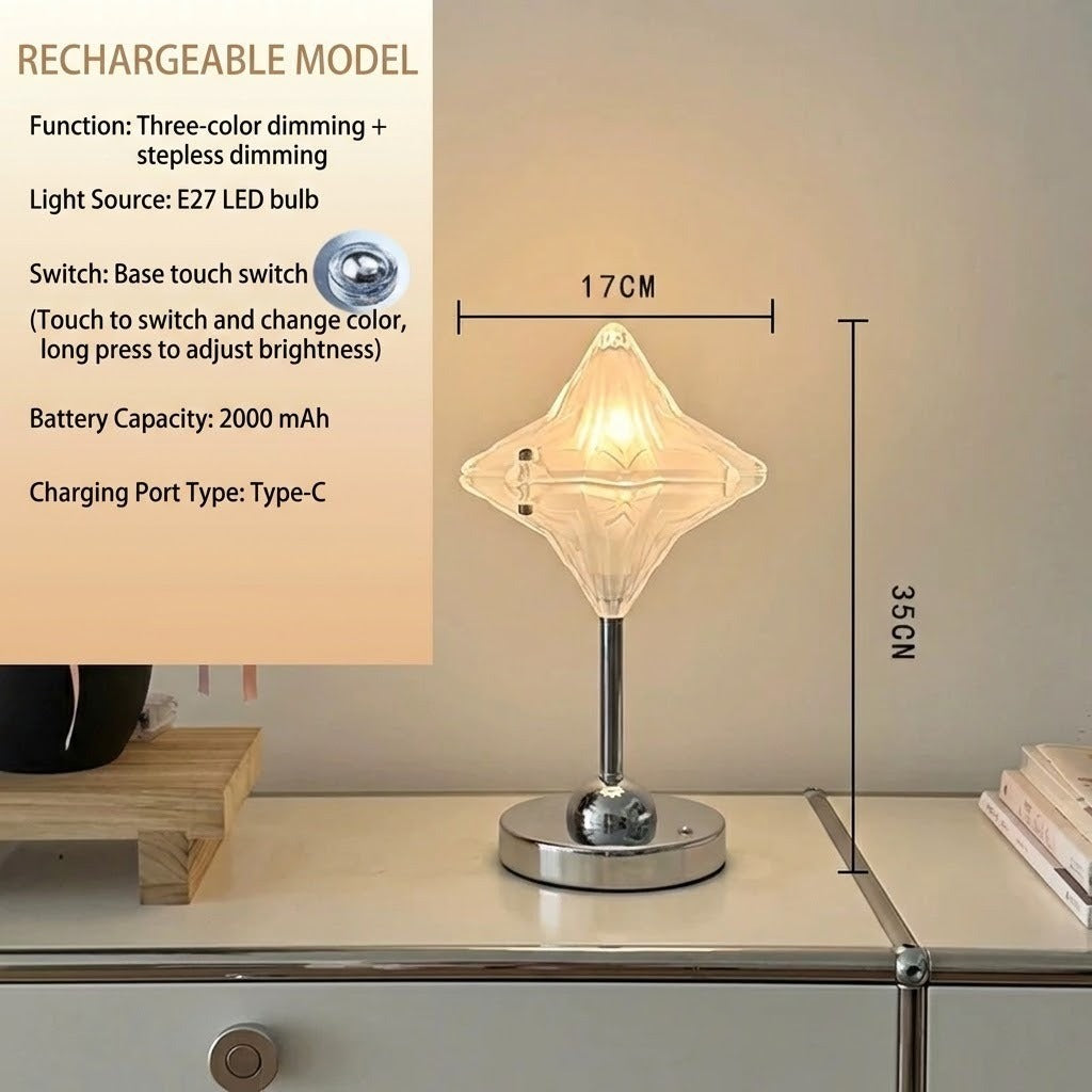Crystal Star Ambient Touch LED Bordlampe | Luvikno