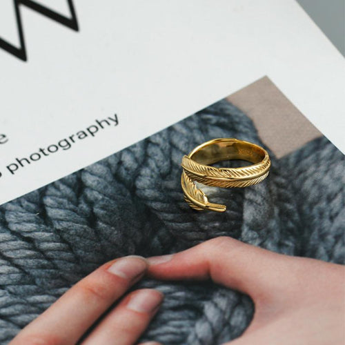 Justerbar Golden Spring Ring | Luvikno