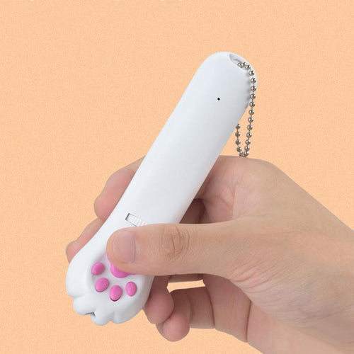 PurrPlay USB Oppladbart Katt Laserleketøy – Interaktivt LED Lys med 4 Mønstre | Luvikno