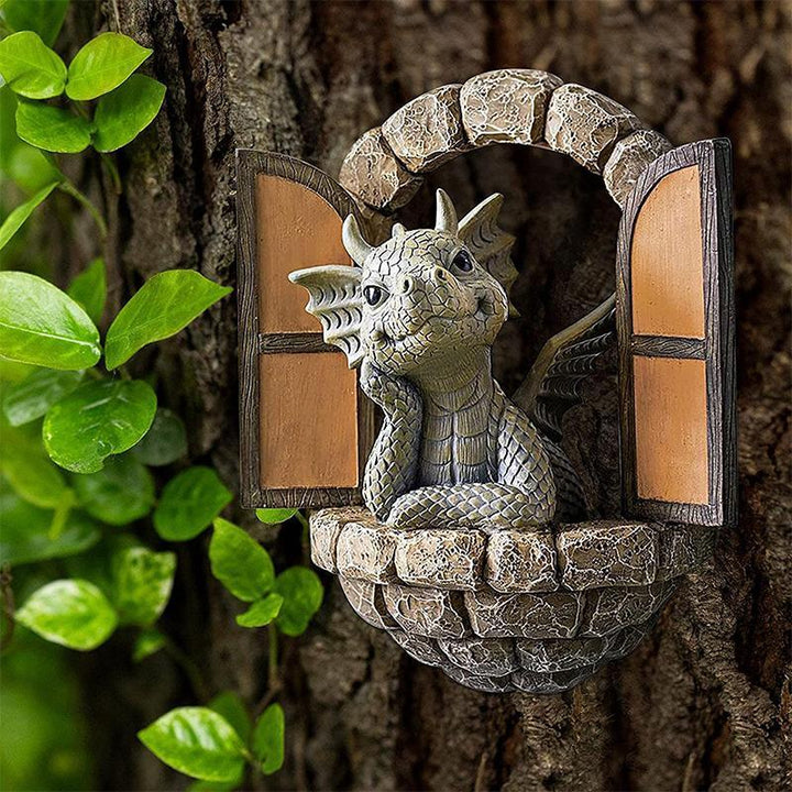 Søt Drage Statue Ornament | Luvikno
