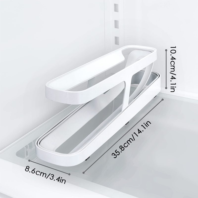 Automatisk Rullende Egg Rack Holder Oppbevaringsboks | Luvikno