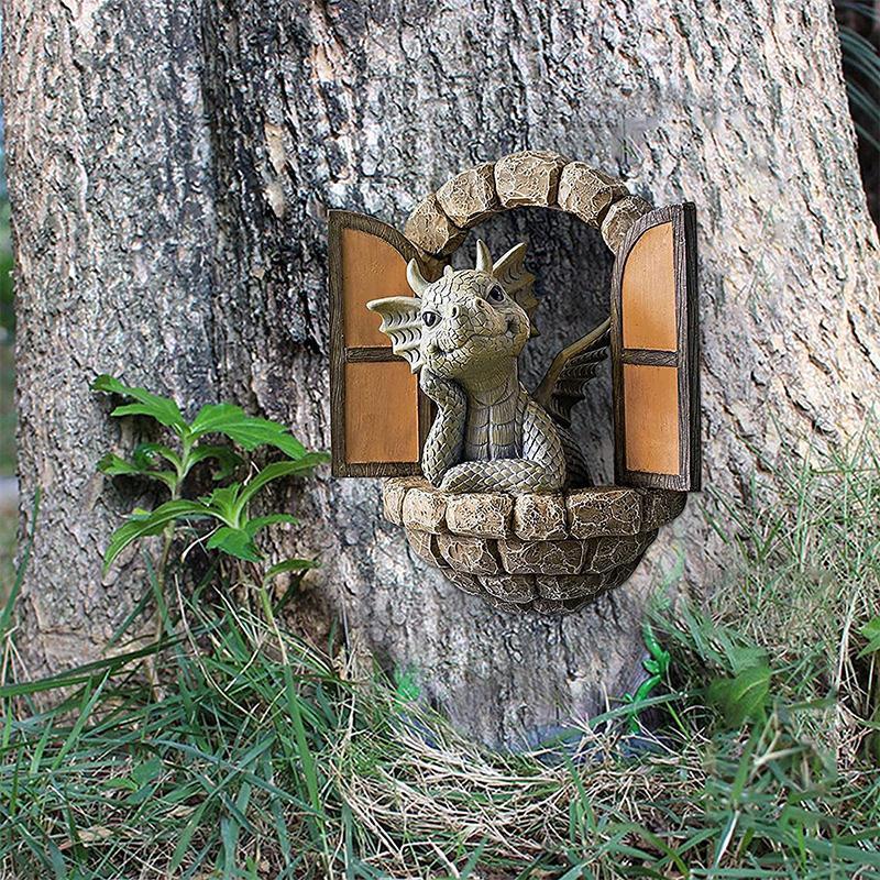 Søt Drage Statue Ornament | Luvikno