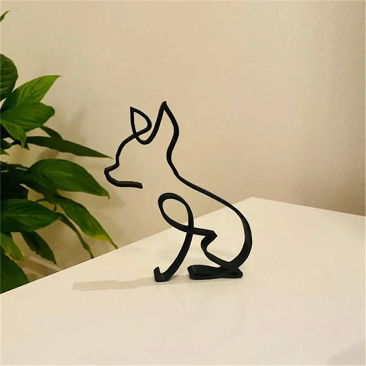 Luvikno | Hundekunst Skulptur Hjemdekorasjon