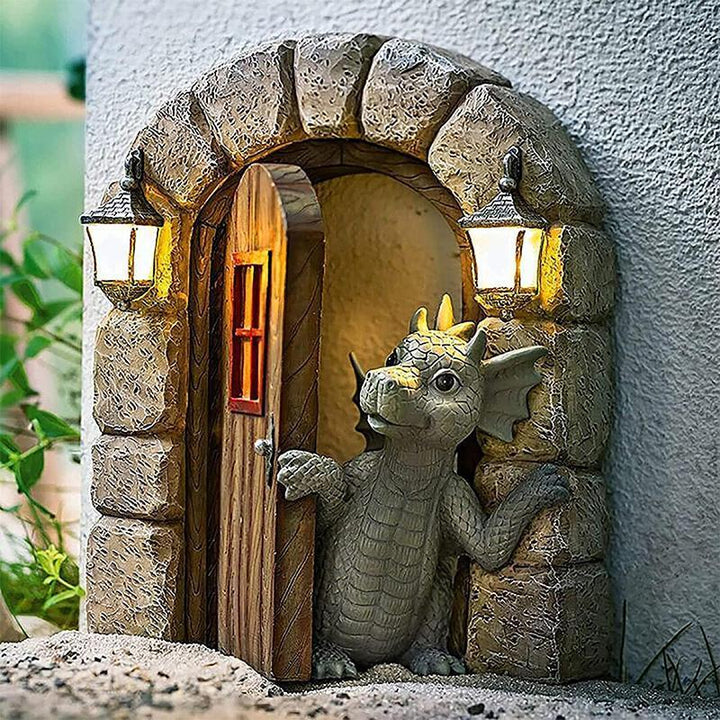Søt Drage Statue Ornament | Luvikno
