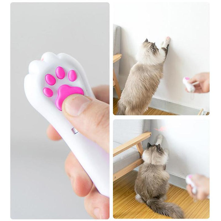 PurrPlay USB oppladbar kattelekelykt – Interaktiv LED-lampe med 4 mønstre | Luvikno