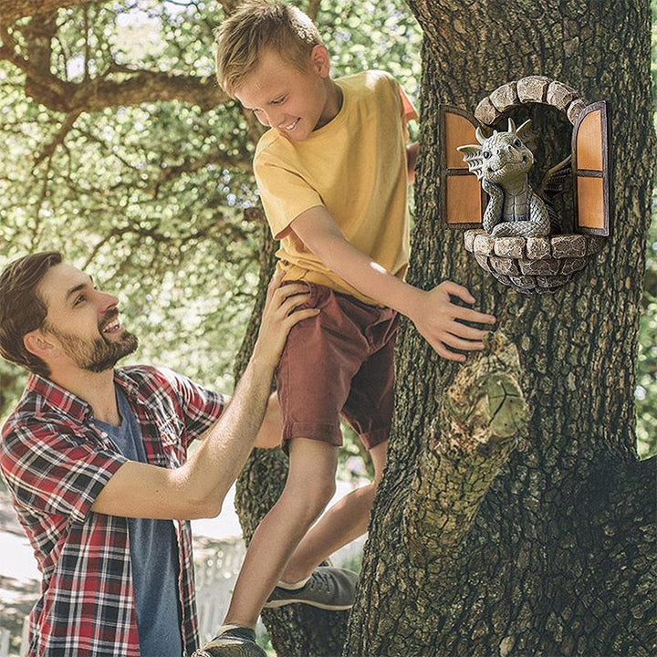 Søt Drage Statue Ornament | Luvikno
