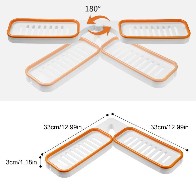 Bad 180° Rotatable Hjørne Punch-Free Rack | Luvikno