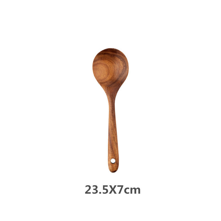 Teak Wood Bestikksett | Luvikno