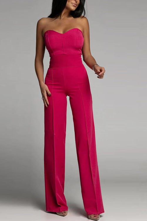 Luvik | Off-Shoulder Korsett Jumpsuit