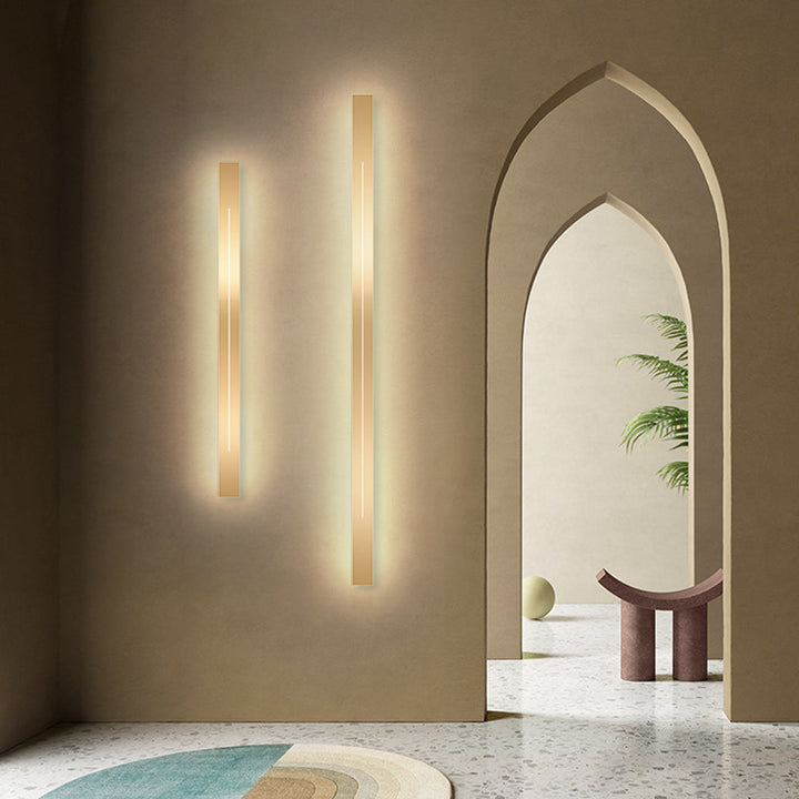 Moderne LED Vegglampe - LumièreGold | Luvikno