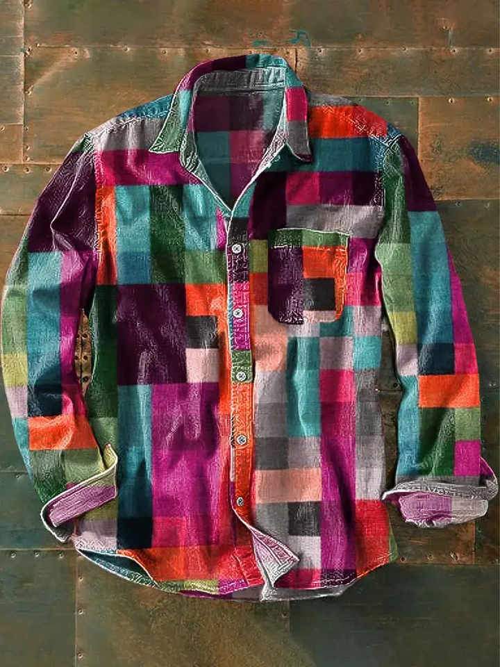 Luvik | Stilig Fargerik Patchwork Napapaita