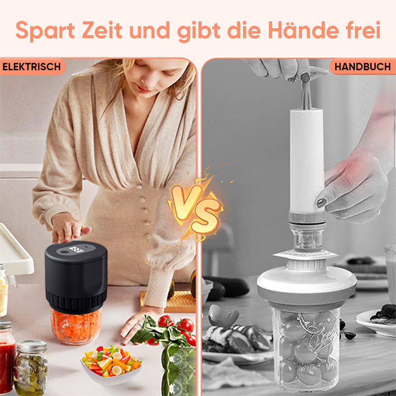 Elektrisk vakuumpakker for Mason-glass  | Luvikno