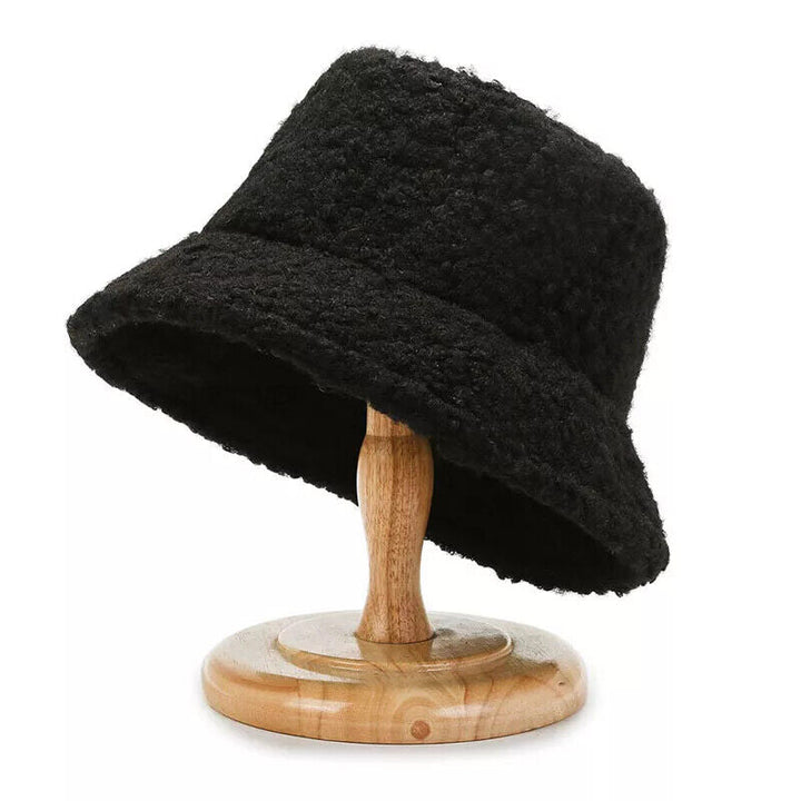 CozySheep Hatt - Varm Teddy Bucket for Vinterdager Luvikno