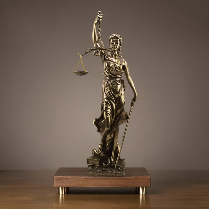 Statue av Rettferdighetens Gudinne – En elegant dekorativ skulptur av Justitia | Luvikno