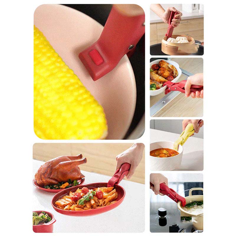 Multi-purpose anti-scalding bowl holder clip for the kitchen | Luvikno