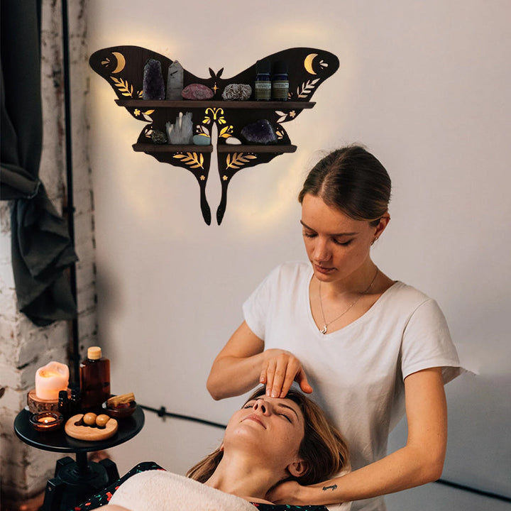 Luna Moth Lampe Krystallhyller | Luvikno