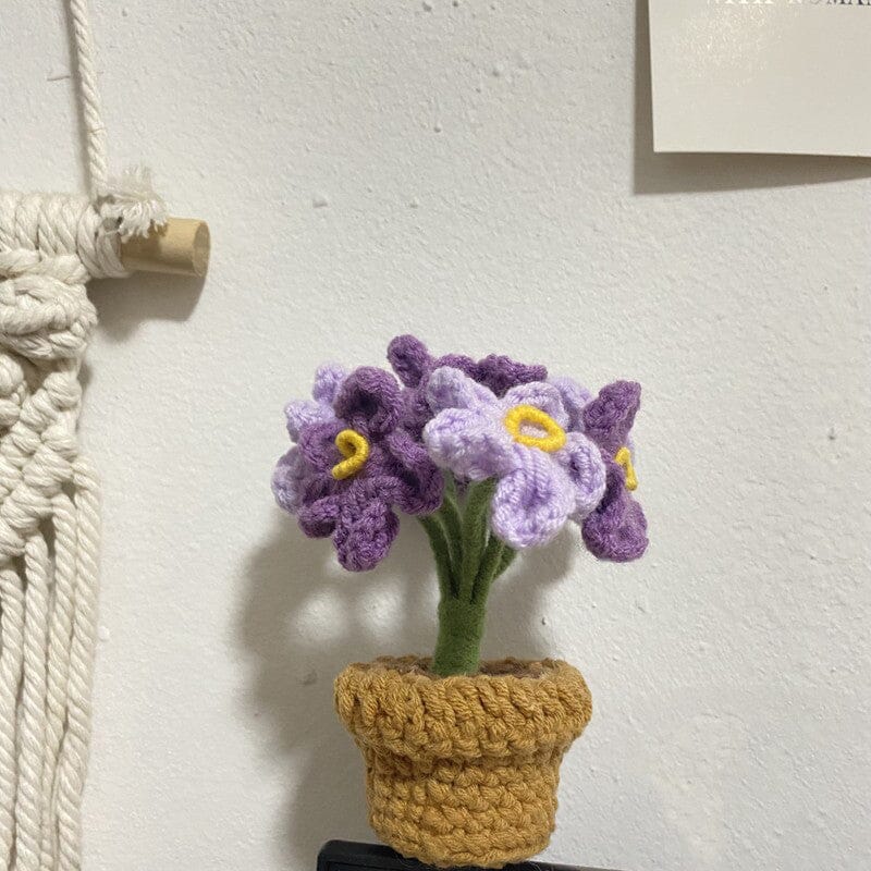 Luvikno | Håndlaget strikkede blomster