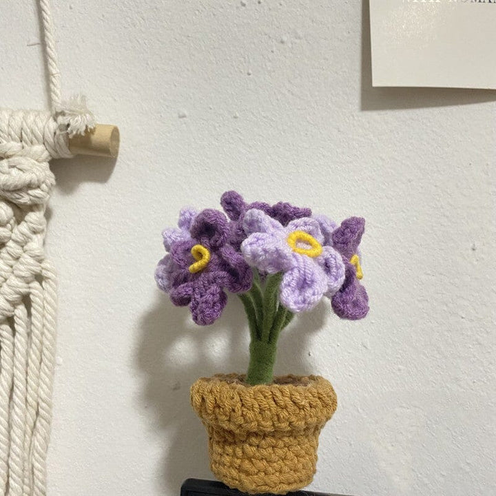 Luvikno | Håndlaget strikkede blomster