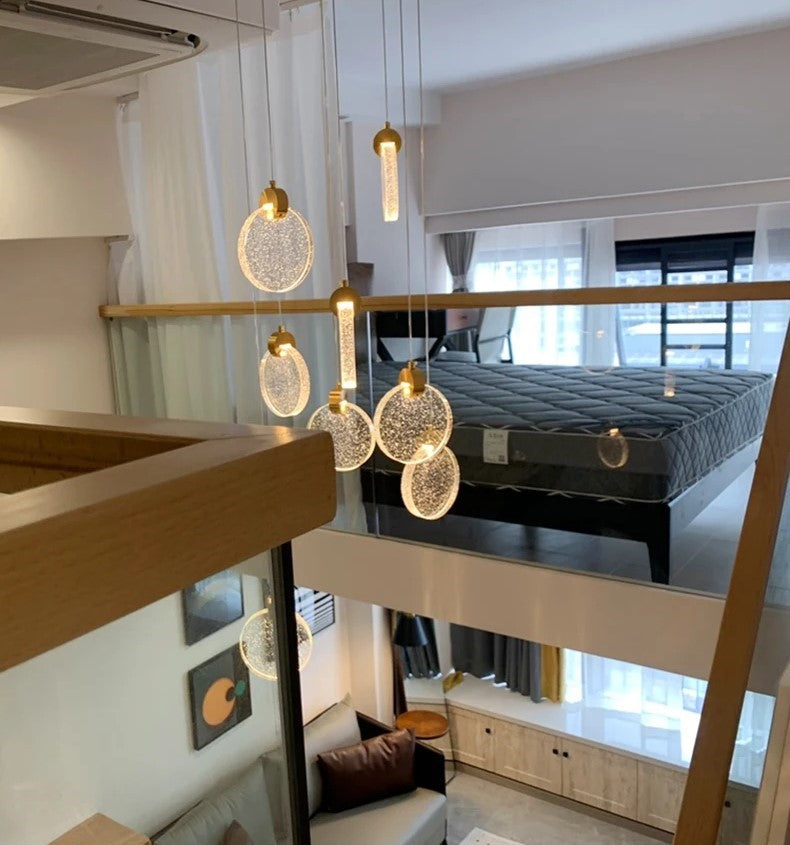 RayonsD’Or – Glass Ceiling Lamp for Elegant Atmosphere Luvikno
