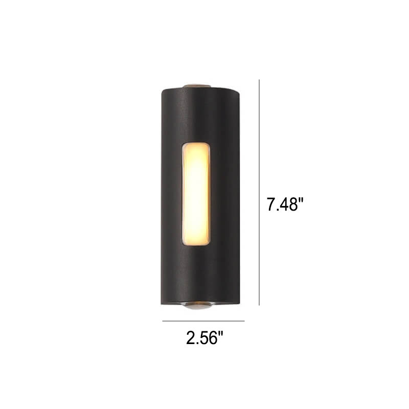 Moderne Minimalistisk Sylinderformet Design LED Utendørs Dekorativ Vegglampe | Luvikno