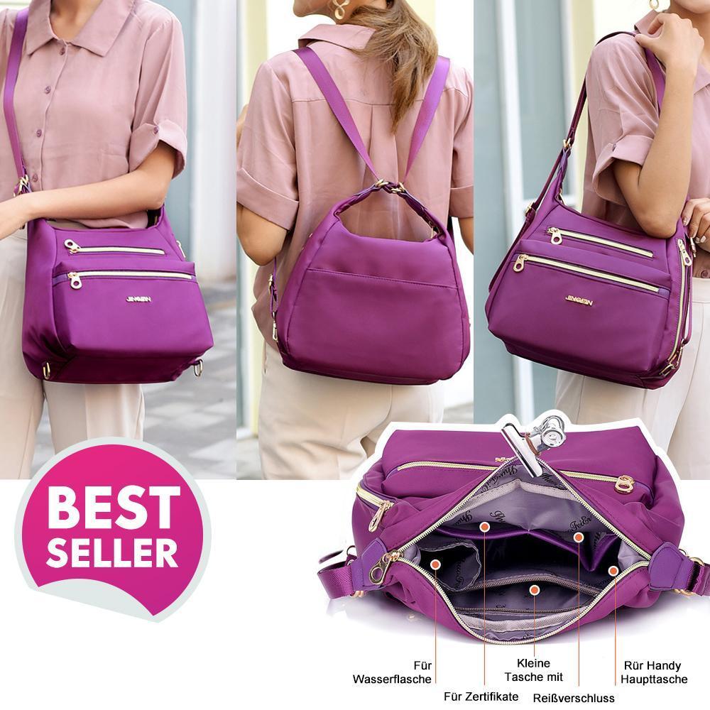 Bag med doble glidelåser, ryggsekk, håndveske og crossbody-veske | Luvikno
