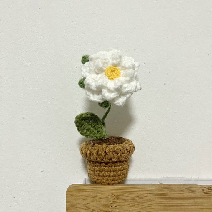 Luvikno | Håndlaget strikkede blomster