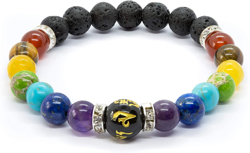Chakra Healing Crystal Bracelet | Omfavn naturens kraft med dette symbolske tilbehøret Luvikno